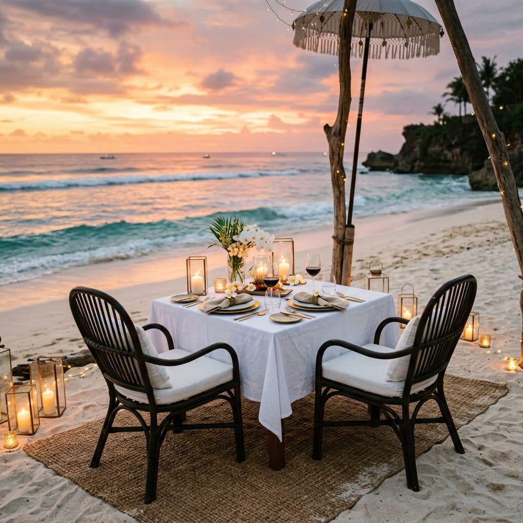 Candlelight Dinner Beach Side 