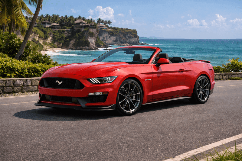 Ford Mustang Cabriolet Red