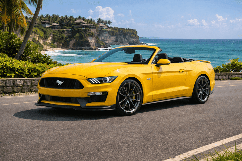 Ford Mustang Cabriolet Yellow