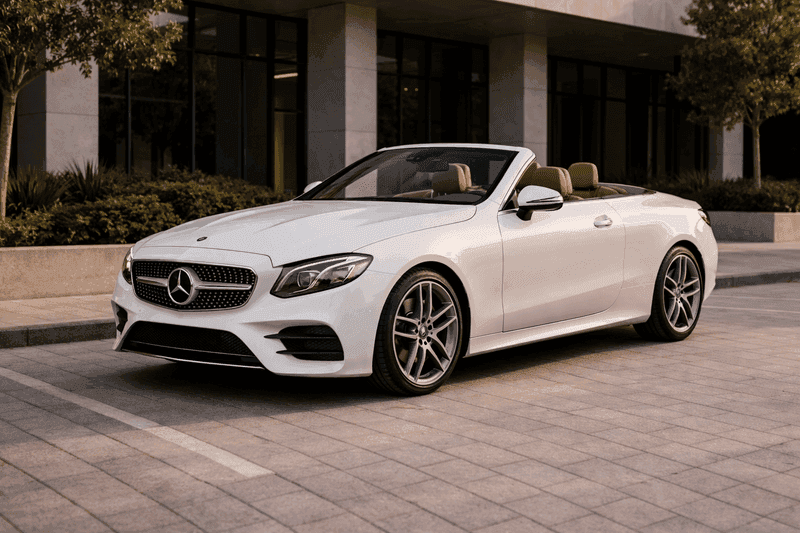 Mercedes Benz E400 White Brown