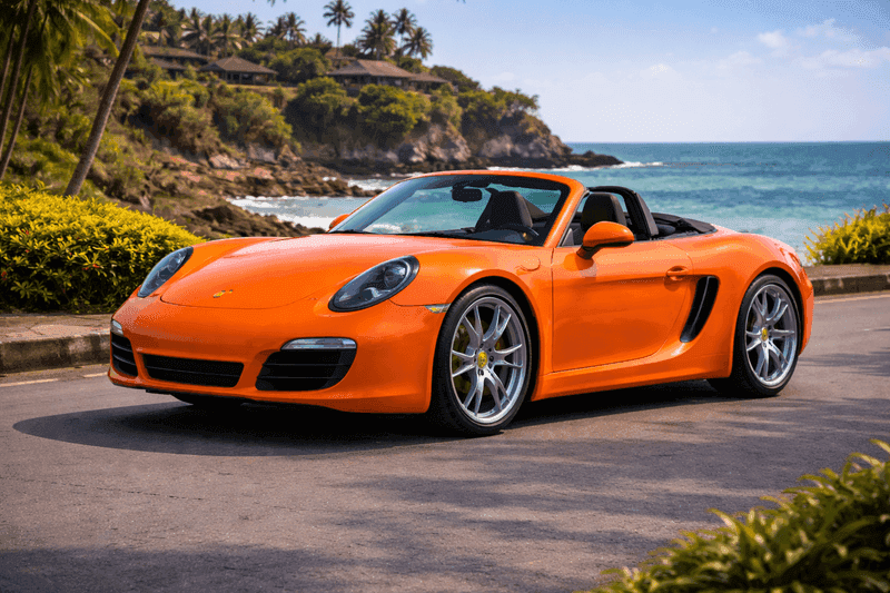 Porsche Boxster Orange