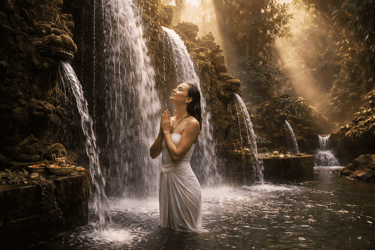 Taman Beji Griya Waterfall Purification