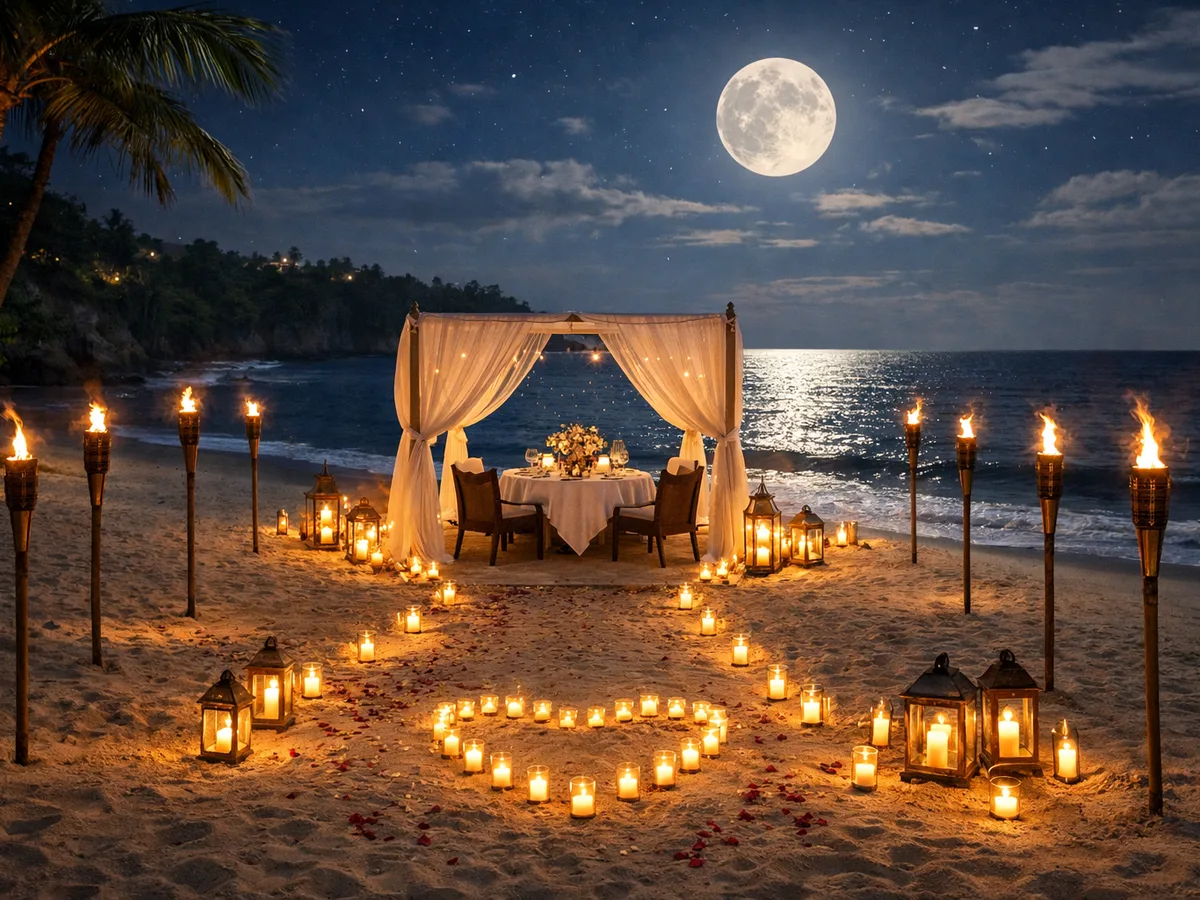 Candlelight Dinner Beach Side  gallery image 5