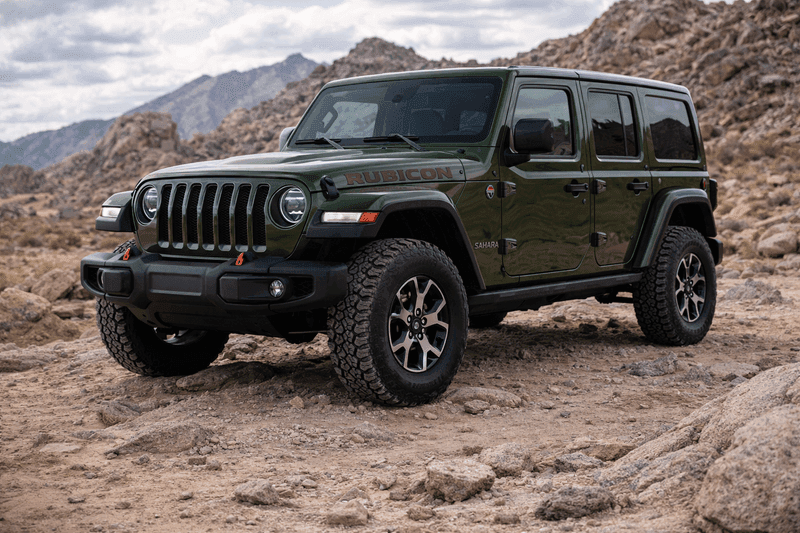 Jeep Rubicon Sahara Green