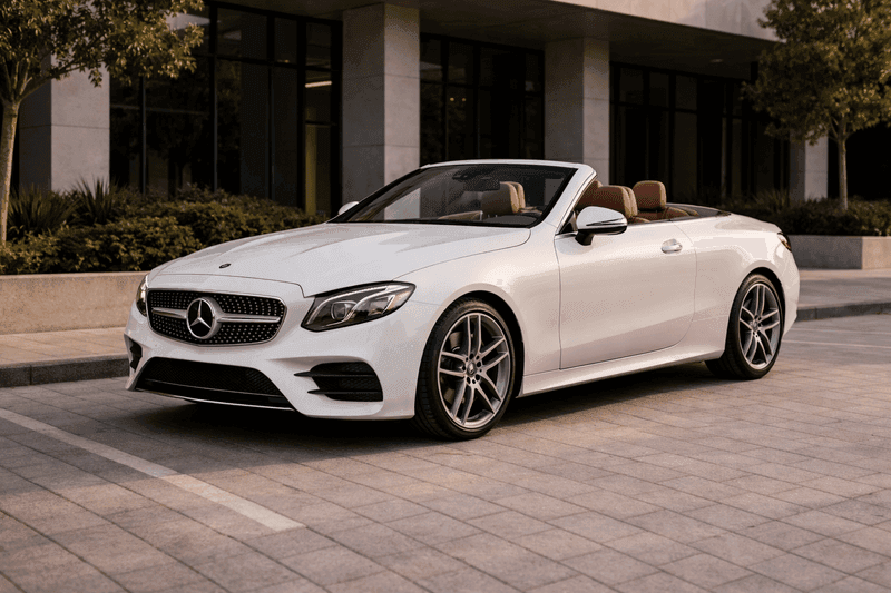 Mercedes Benz E400 White Brown